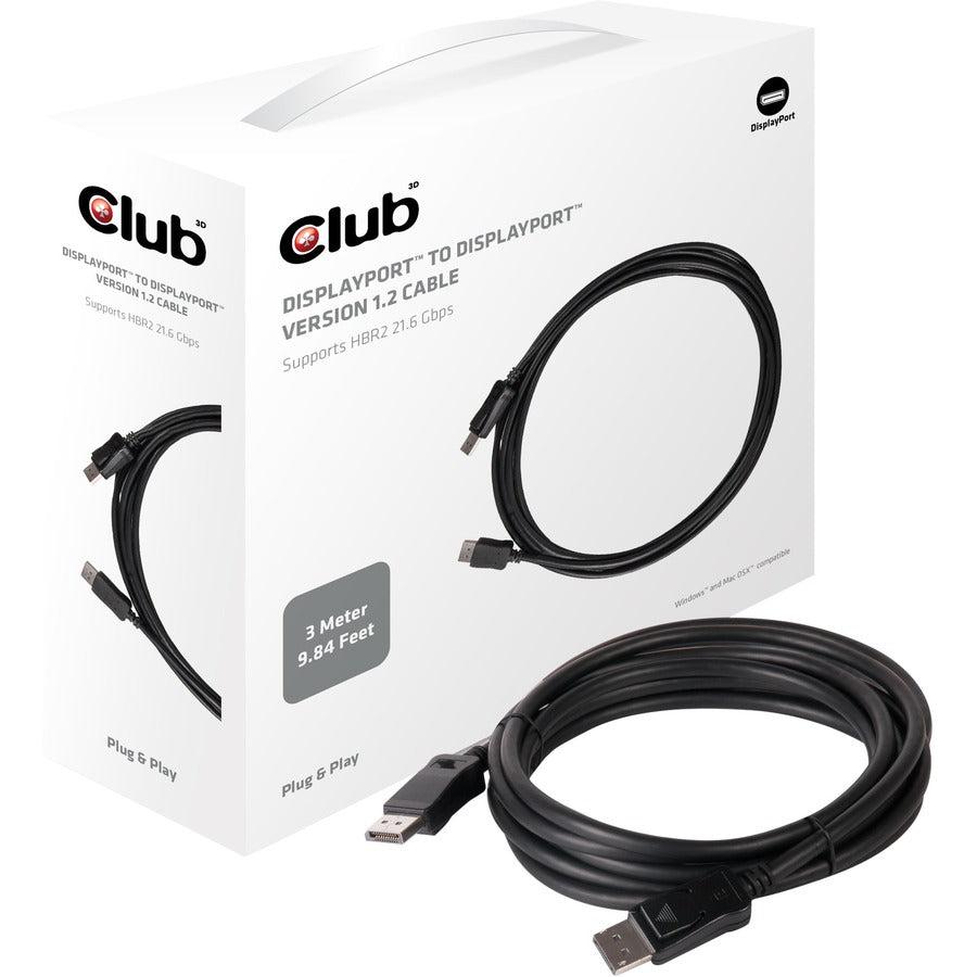 Club 3D DisplayPort 1.2 Cable 3 Meter