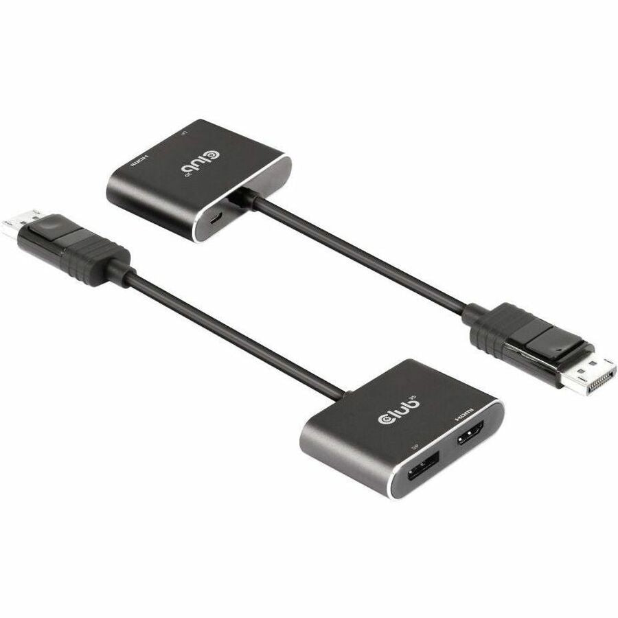 Club 3D MST Hub DisplayPort 1.4 to DisplayPort + HDMI 4K60Hz M/F - 1 x DisplayPort 1.4