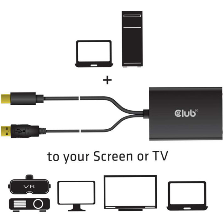 Club 3D MiniDisplayPort 1.2a to Dual Link DVI-D Active Adapter CAC-1130