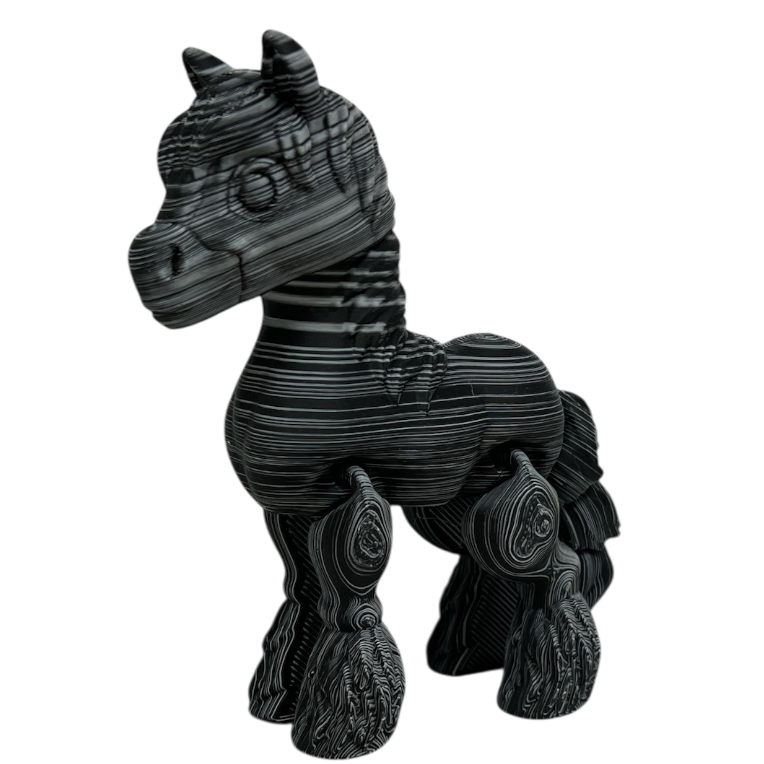 Clyde the Clydesdale - Black and White Color