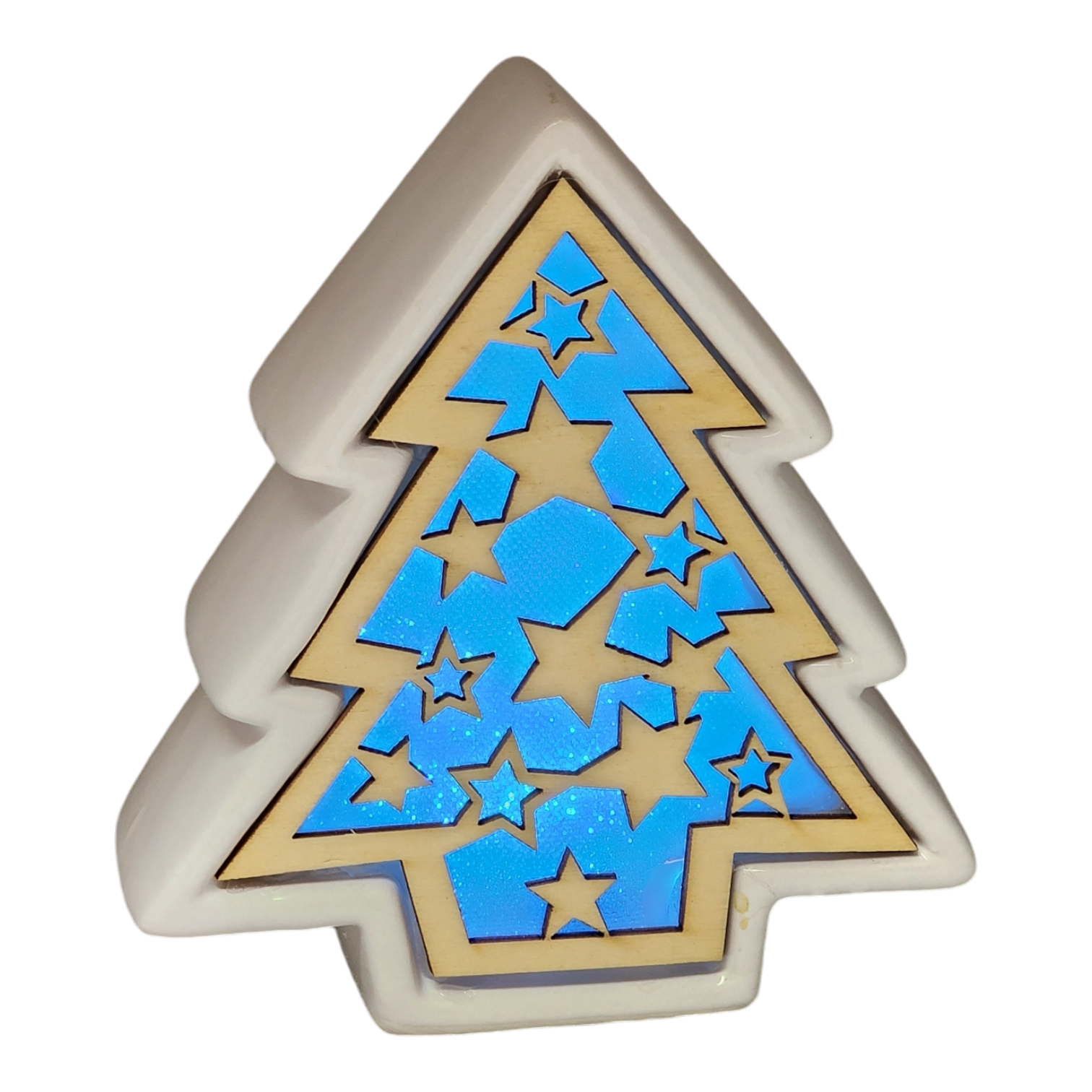 Color Changing Dolomite & Wood Decor - Tree