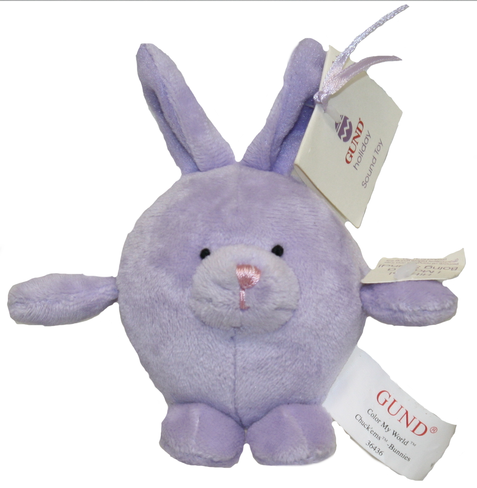 Color My World Chuckems Bunny - Purple