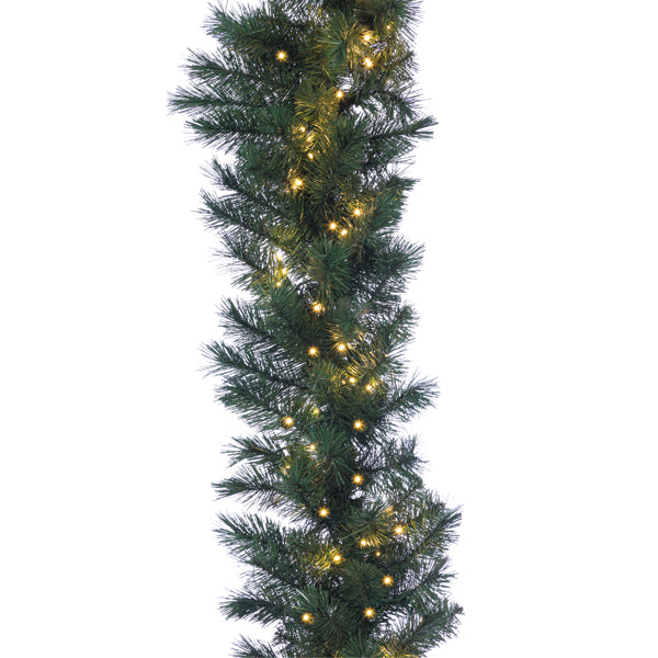 Colorado Spruce Lit Garland - 6 ft. x 12 in - Warm White