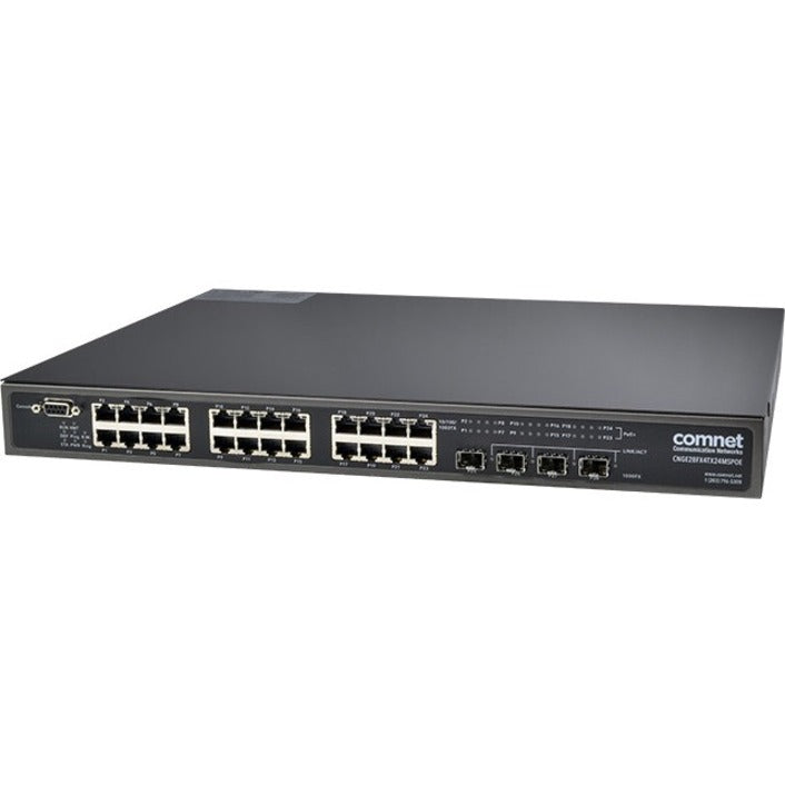 Comnet Cnge28Fx4Tx24Mspoe+ Ethernet Switch CNGE28FX4TX24MSPOE+