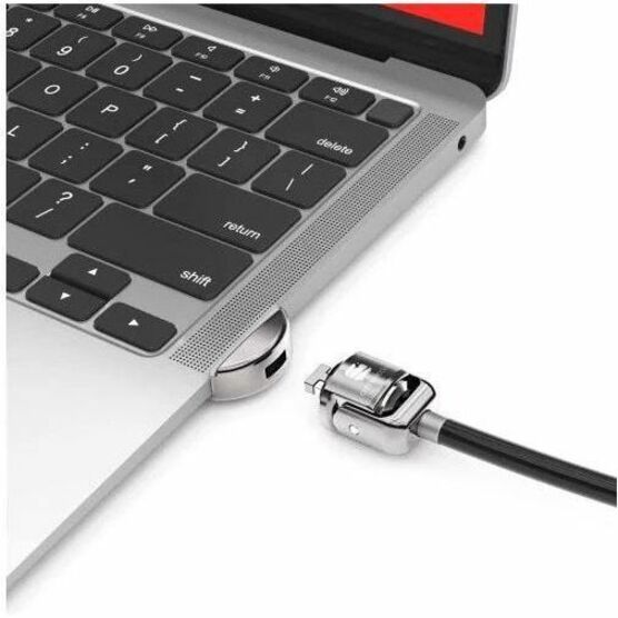 Compulocks Ledge Lock Adapter for MacBook Air 13" M1 with Keyed Cable Lock Silver MBALDG03KL