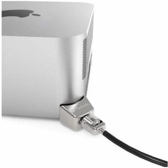 Compulocks Mac Studio Ledge Lock Adapter with Keyed Cable Lock Silver MSLDG01KL