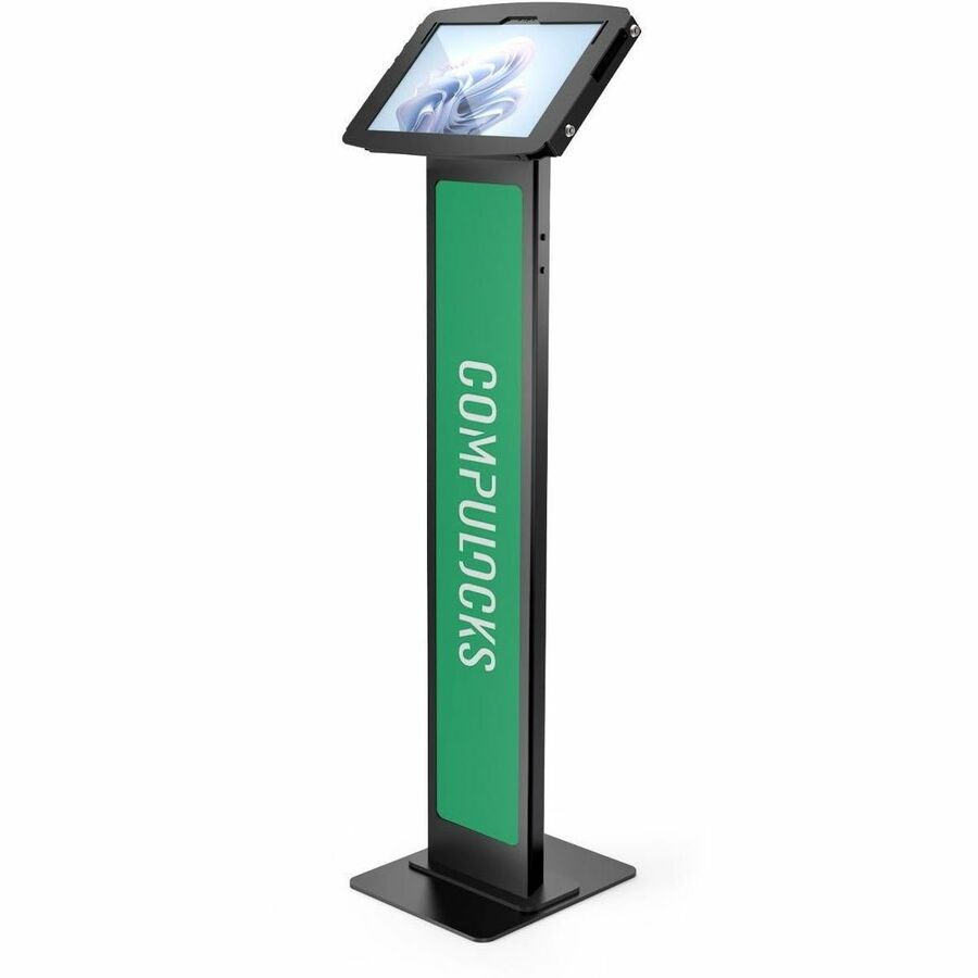 Compulocks Surface Pro 8-9 Space Enclosure Brandable Floor Stand Black 140B580SPSB