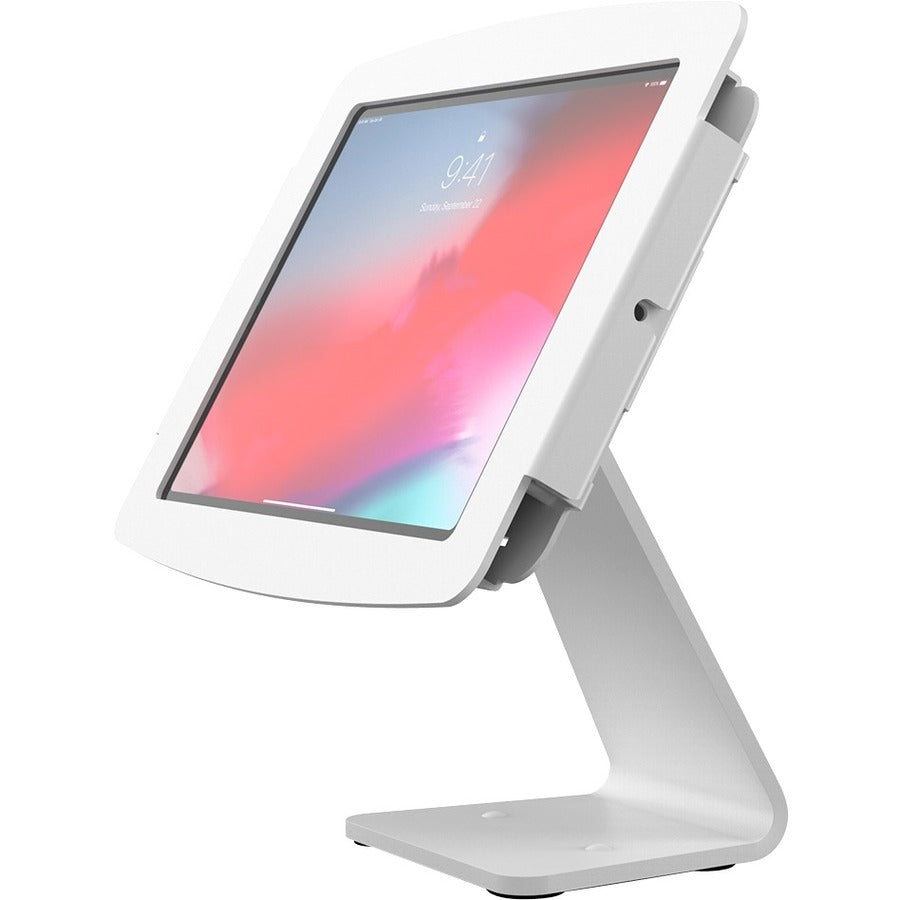 Compulocks iPad 10.2" Space Enclosure Rotating Counter Stand White 303W102IPDSW