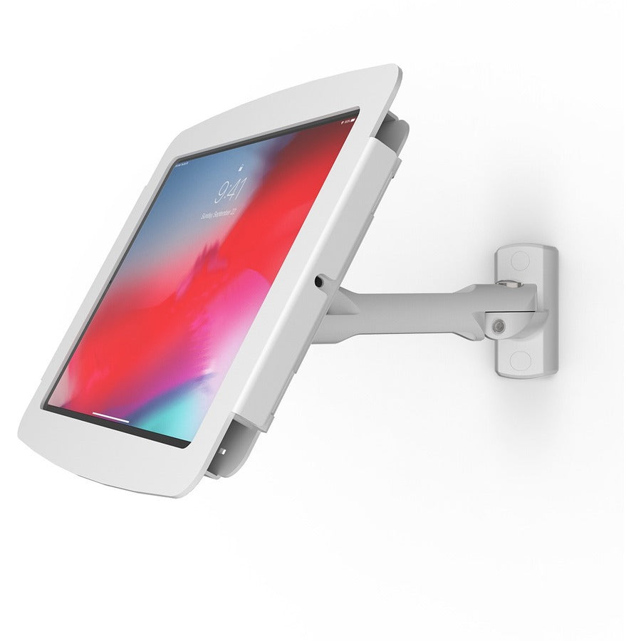 Compulocks iPad 10.2" Space Enclosure Swing Wall Mount White 827W102IPDSW