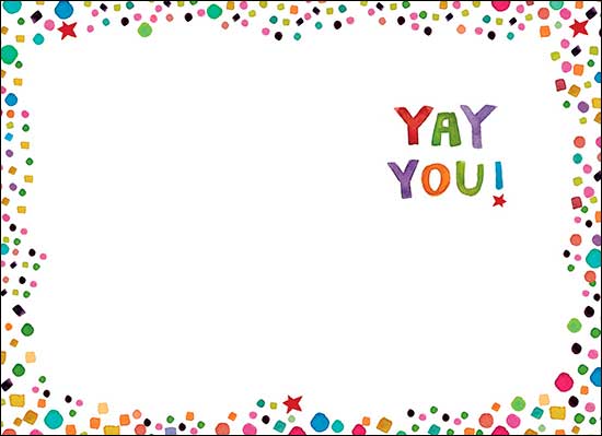 Congratulations Card - Colorful Confetti