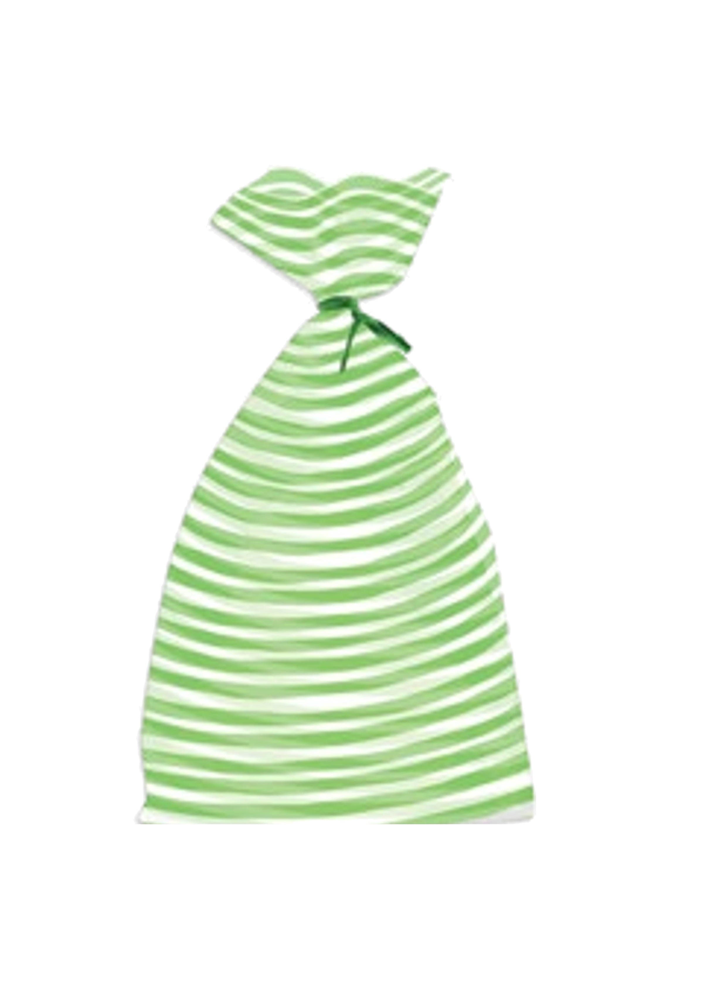 Cookie Cello Treat Bag 20 count - Green Stripe