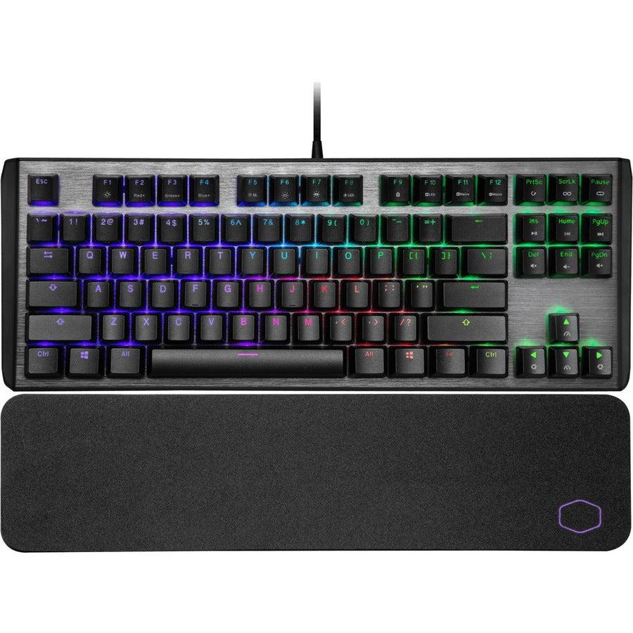 Cooler Master Ck-530-Gktl1-Us Usb Wired Gaming Keyboard W/ Blue Switch (Gunmetal Black)