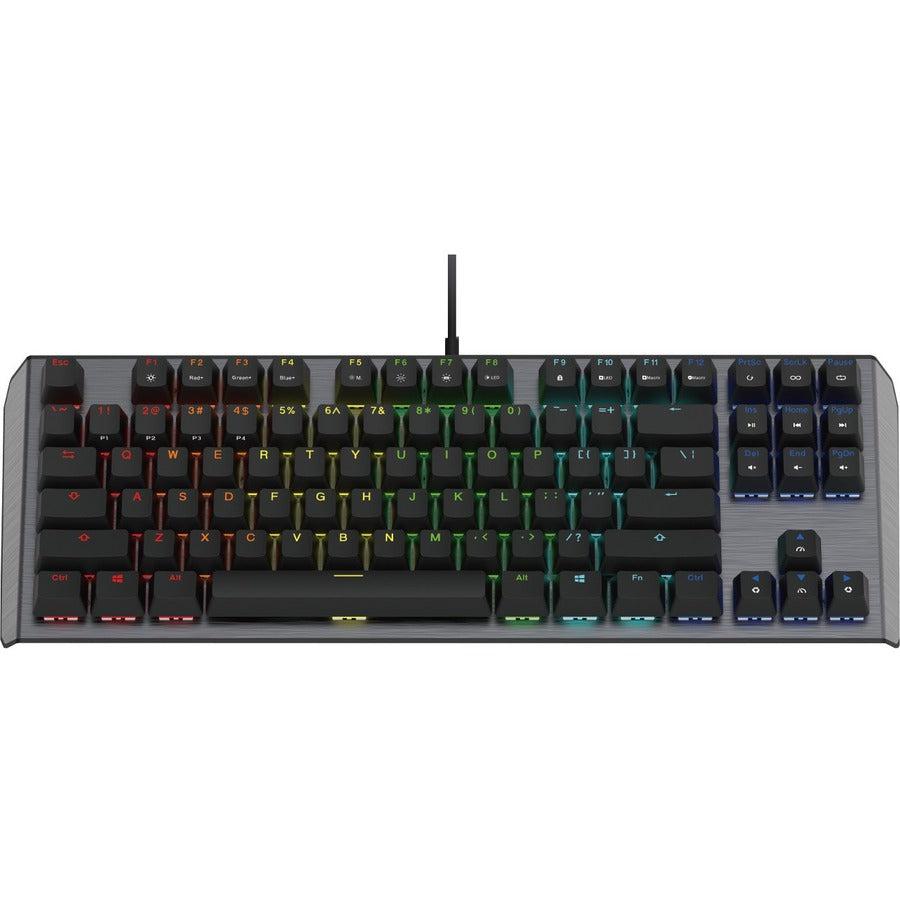 Cooler Master Ck-530-Gktl1-Us Usb Wired Gaming Keyboard W/ Blue Switch (Gunmetal Black)