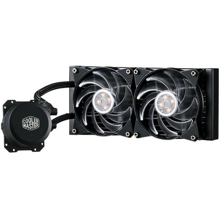 Cooler Master Masterliquid Ml240L Rgb Close-Loop Cpu Liquid Cooler, 240Mm Radiator, Dual Chamber Rgb