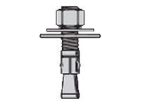 Cooper B-Line - Rack mounting anchor - clear zinc (pack of 4)