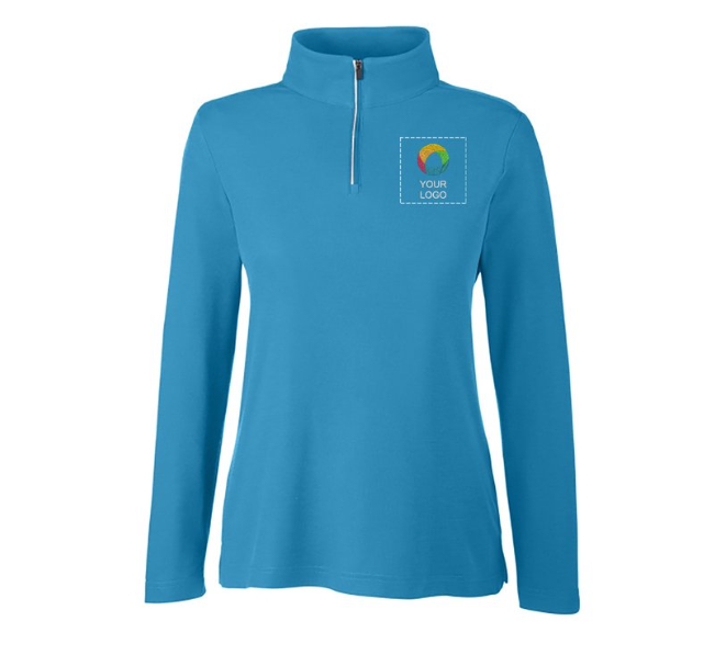 Core365® Women's Fusion ChromaSoft™ Pique Quarter-Zip – Soft Feel, Bold Color, All-Day Comfort