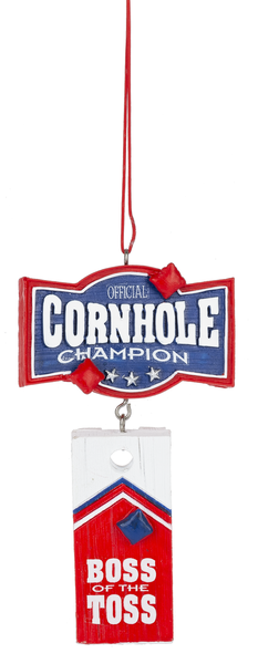 Cornhole Ornament - Boss Of The Toss