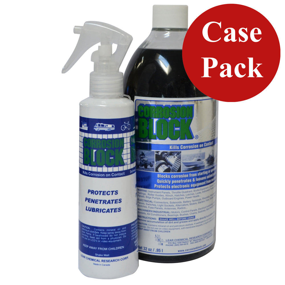 Corrosion Block 32oz Bottle with Pump - Non-Hazmat, Non-Flammable & Non-Toxic *Case of