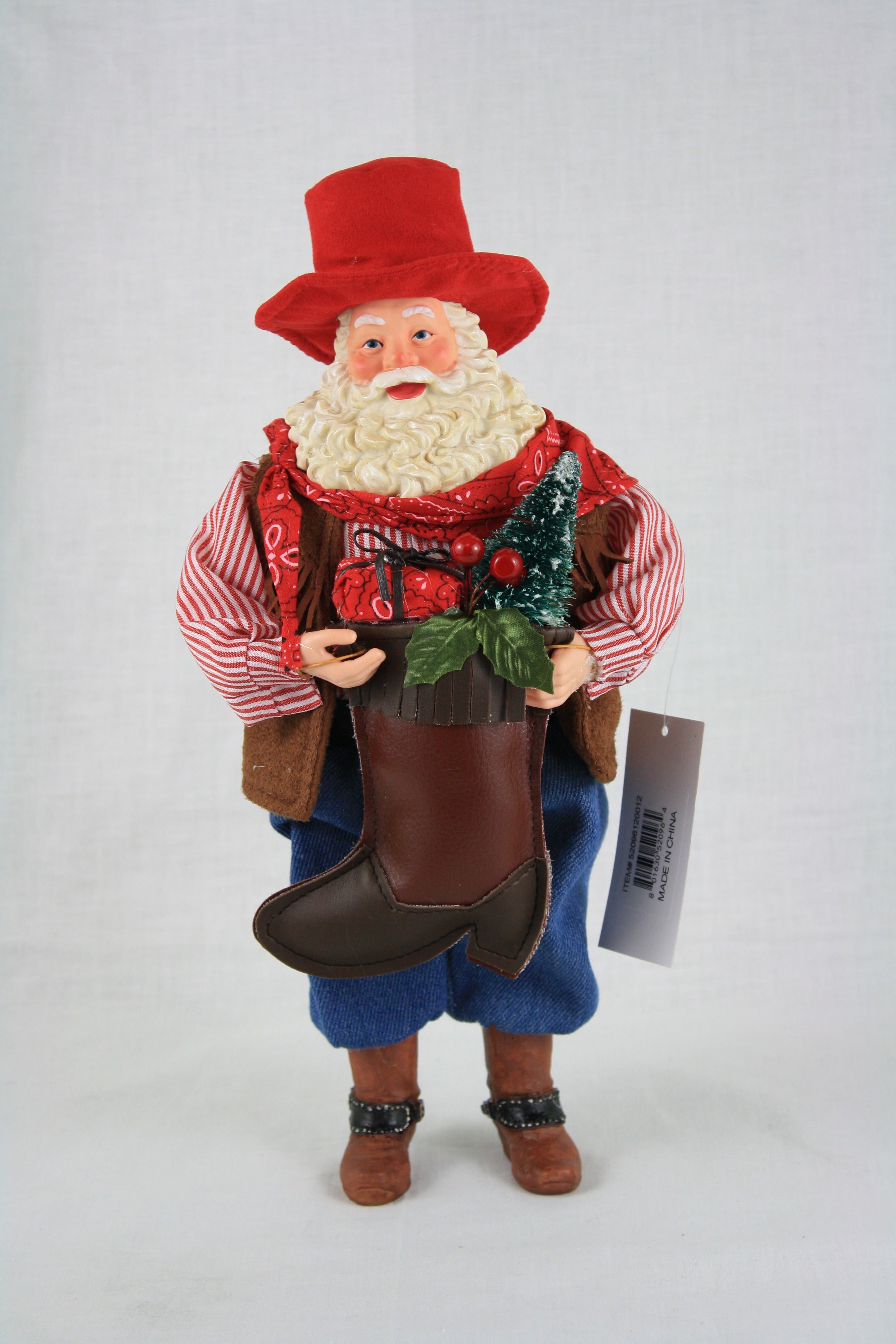 Cowboy Santa - 12 Inch