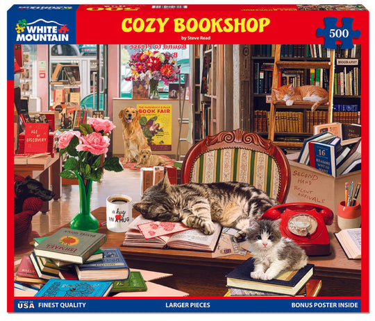 Cozy Bookshop Puzzle - 500 Piece