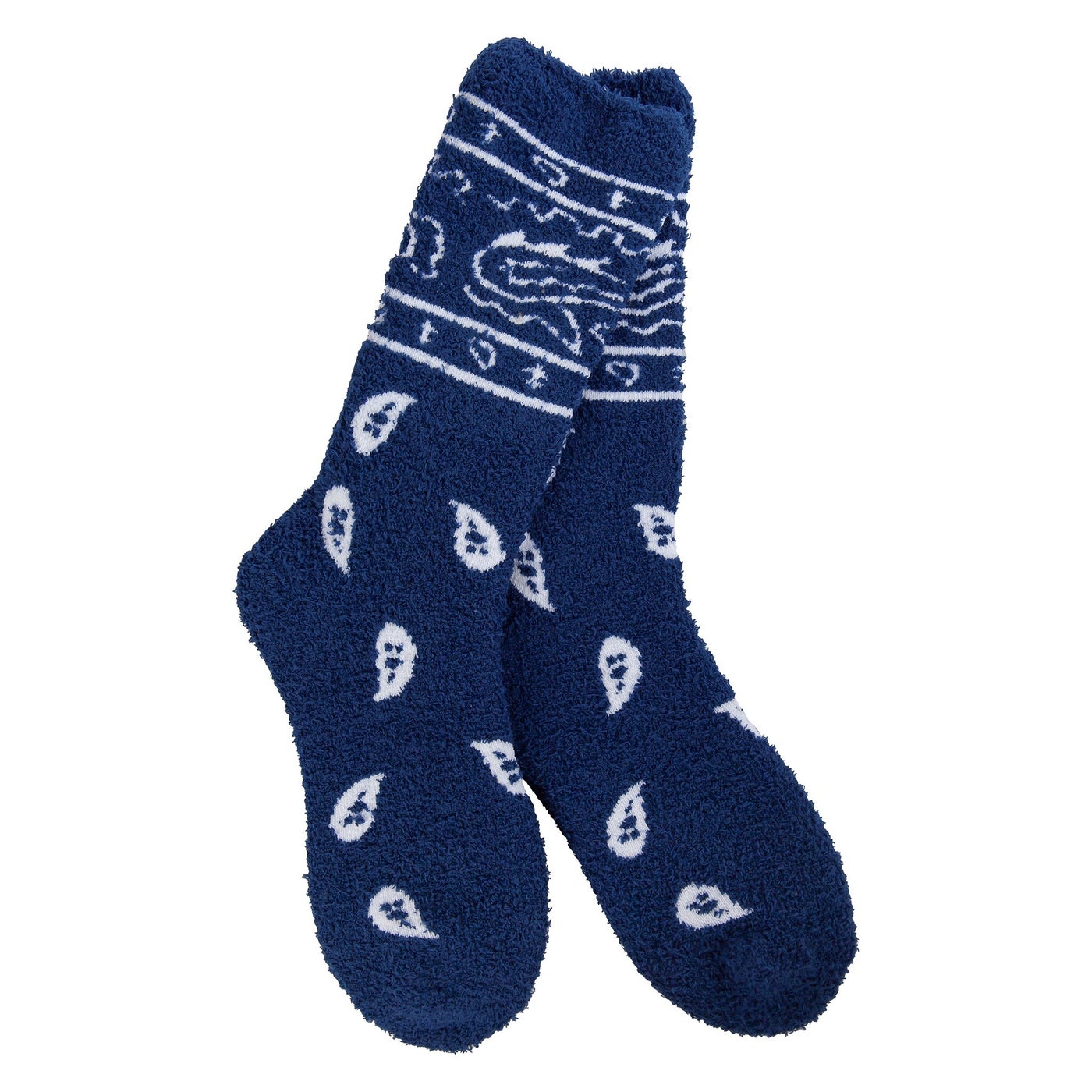 Cozy Collection Bandana Sock - Navy