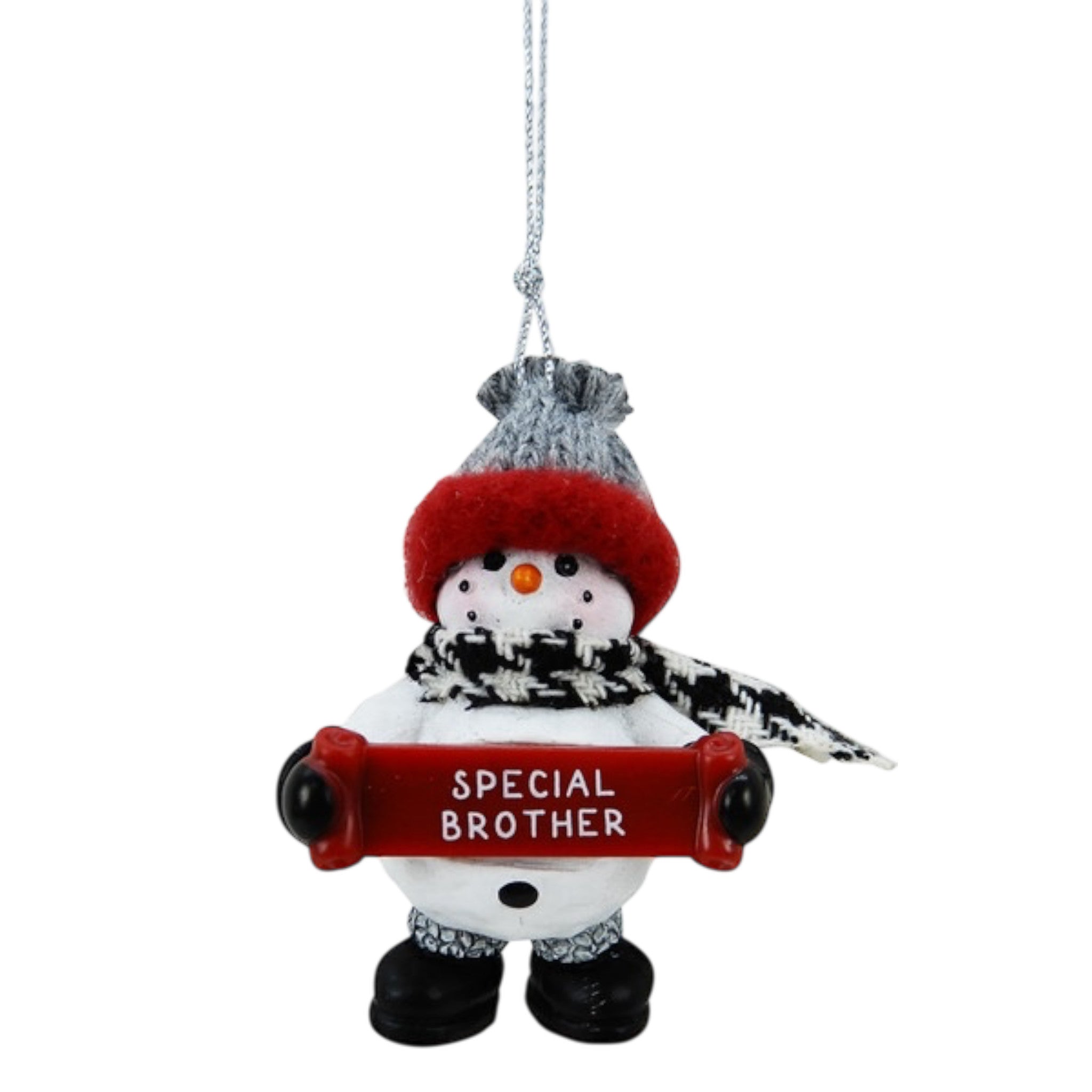 Cozy Snowman Ornament - Special Brother