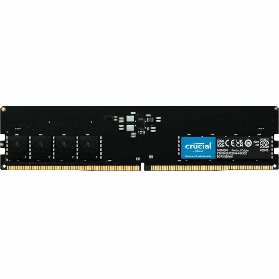 Crucial 32GB DDR5 SDRAM Memory Module - For Desktop PC, Motherboard - 32 GB (1 x 32GB) -