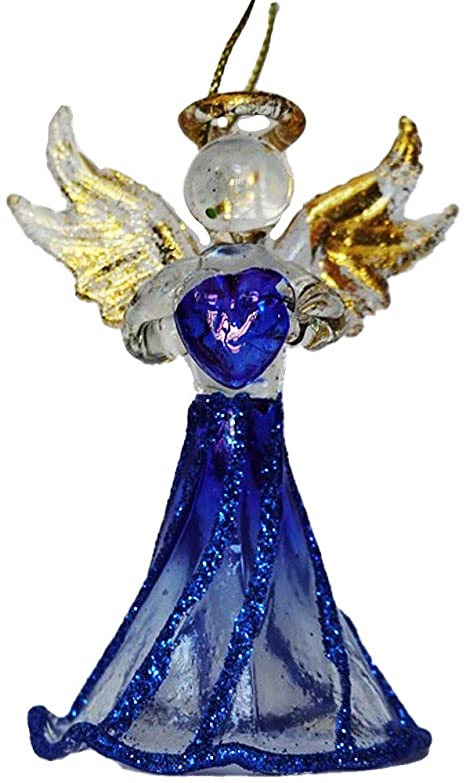 Crystal Birthstone Angel Ornament - September