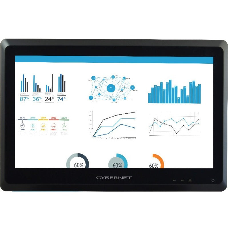 Cybernet iOne S S22 All-in-One Computer - Intel Core i5 6th Gen i5-6200U - 8 GB - 128 GB SSD - 21.5 Full HD Touchscreen - Desktop - Black" IONE-S22