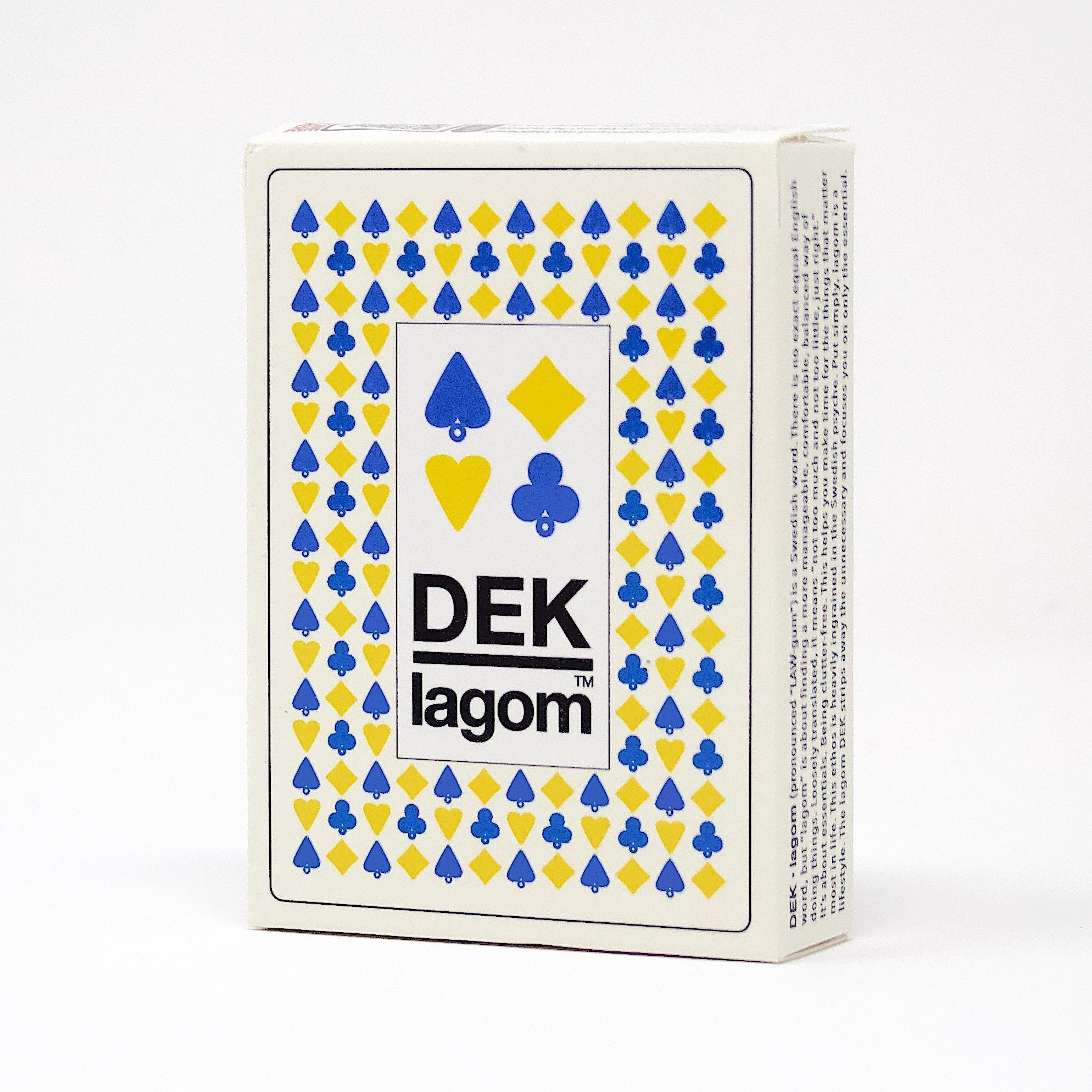 DEK of Cards: lagom (Sweden) - Impeccably Designed Scandinavian Playing Cards