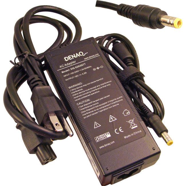 DENAQ 16V 4.5A 5.5mm-2.5mm AC Adapter for IBM ThinkPad Series Laptops DQ-02K0077-5525