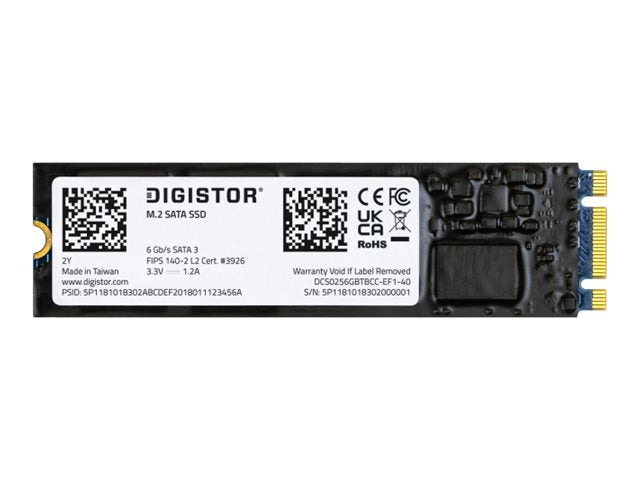 DIGISTOR - SSD - encrypted - 512 GB - internal - M.2 2280 - SATA 6Gb/s - FIPS 140-2 Level 2, 256-bit AES - Self-Encrypting Drive DIG-M25126-SI-D