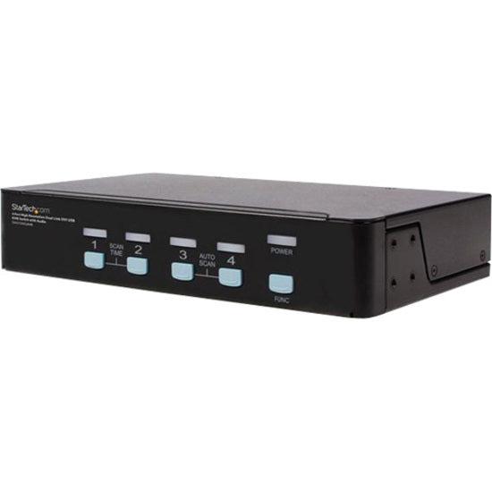 DVI KVM Switch - 4 Port High Resolution USB DVI Dual Link KVM Switch with Audio | StarTech.com SV431DVIUAHR