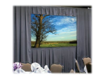 Da-Lite Fast-Fold Deluxe Drapery Kit - Drapery presentation kit - black