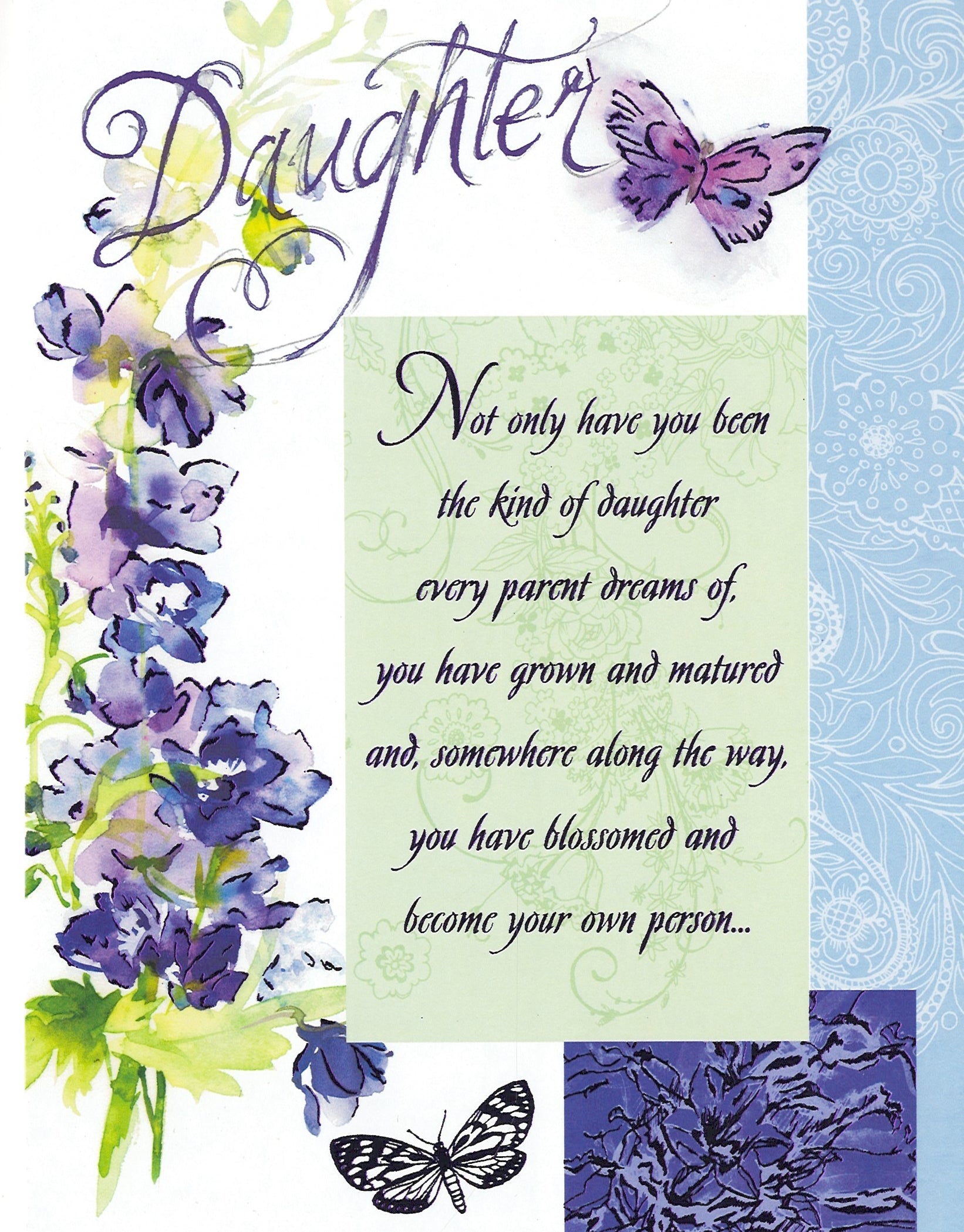 Daughter You Have Blossomed Birthday Card