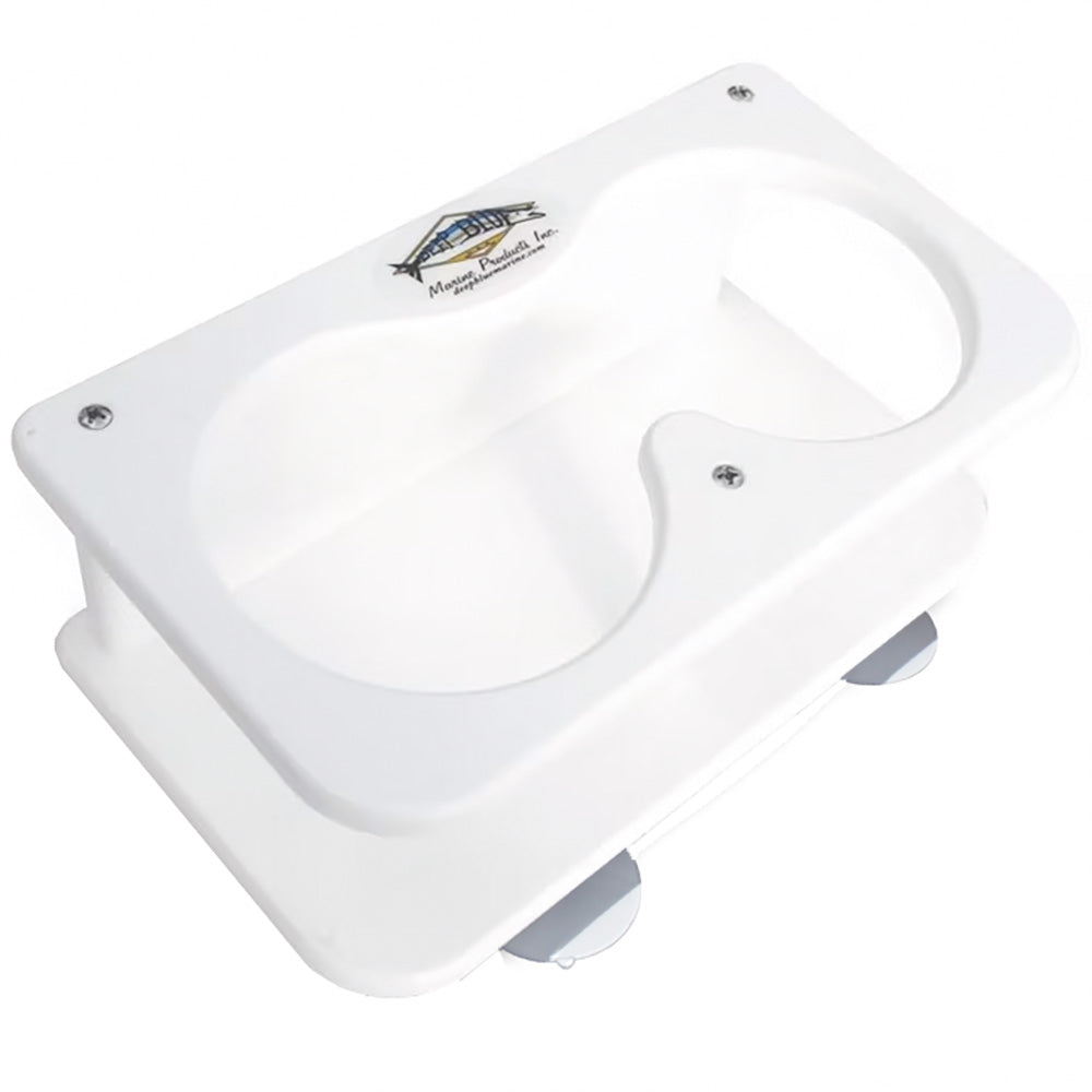 Deep Blue Marine Double Drink Holder w/Suction Cups