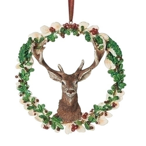 Deer in a Wreath Ornament