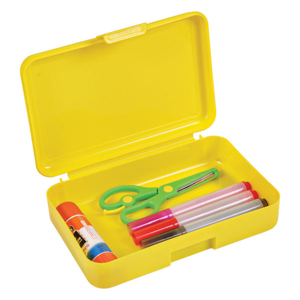 Deflecto 39504YEL Antimicrobial Kids Pencil Box (Yellow)