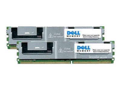 Dell - DDR2 - kit - 8 GB: 2 x 4 GB - FB-DIMM 240-pin - 667 MHz / PC2-5300 - fully buffered - ECC - for PowerEdge 1900,