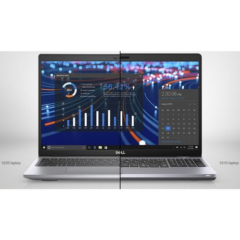 Dell Latitude 5520 Notebook 39.6 Cm (15.6") Full Hd Intel® Core™ I5 8 Gb Ddr4-Sdram 256 Gb Ssd Wi-Fi 6 (802.11Ax) Windows 10 Pro Grey Y5H5J