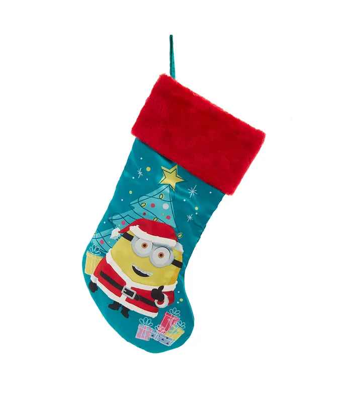 Despicable Me Minion With Christmas Tree Stocking