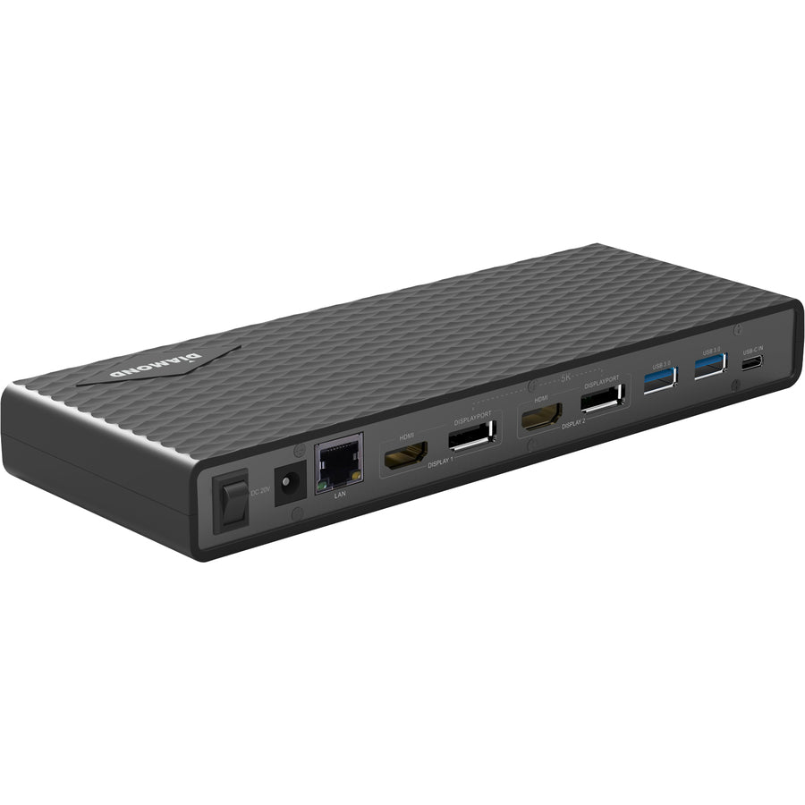 Diamond Multimedia Ultra 4K/5K Docking Station, Compatible With Both Type-C And Type-A Usb Laptops/Desktop Pcs