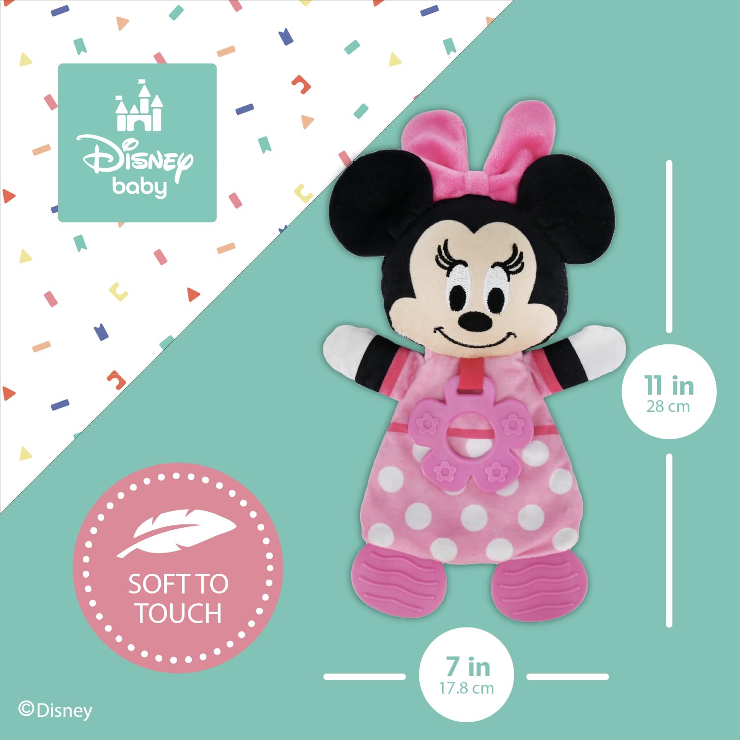 Disney Minnie Mouse Sensory Blanky with Crinkle