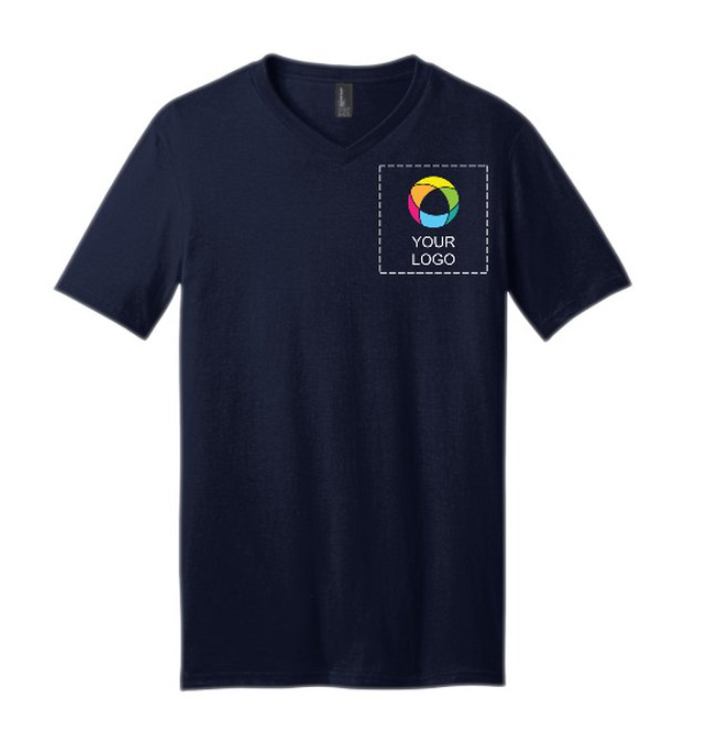 District® Very Important Tee® V-Neck – Stylish Left Chest Print Design