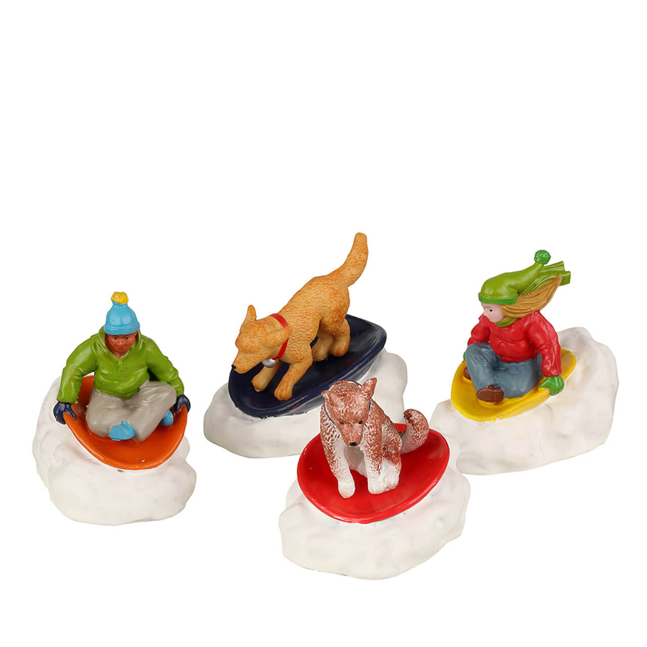 Dog Snow Saucer Fun - 4 Piece Set