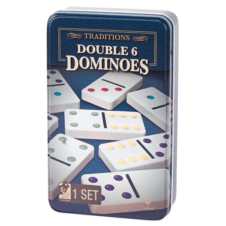 Double Six Dominos - Tin Box