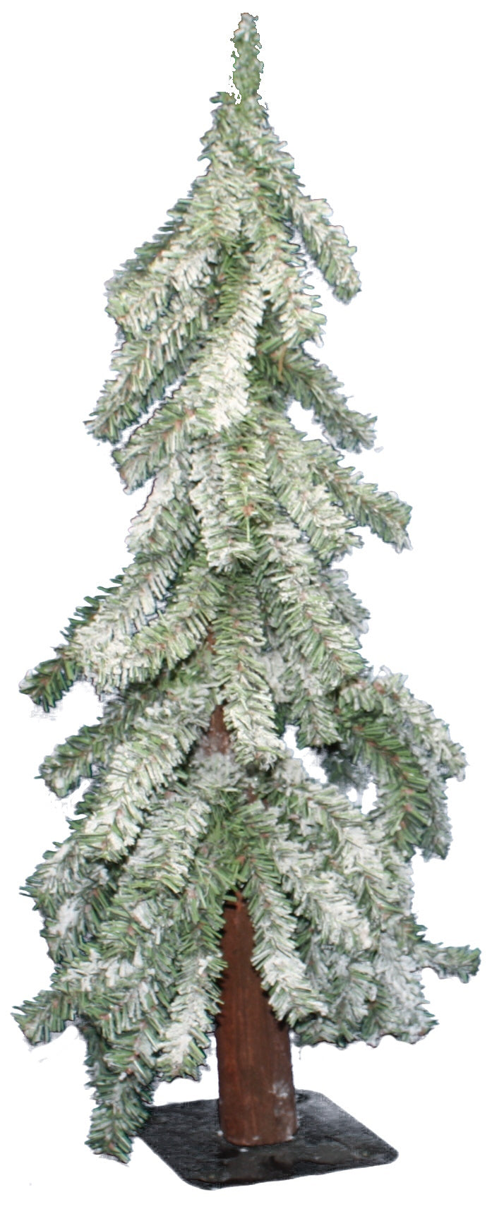Downswept Flocked Tabletop Tree - 24 inches
