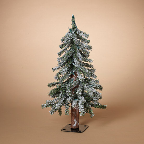 Downswept Flocked Tabletop Tree - 24 inches
