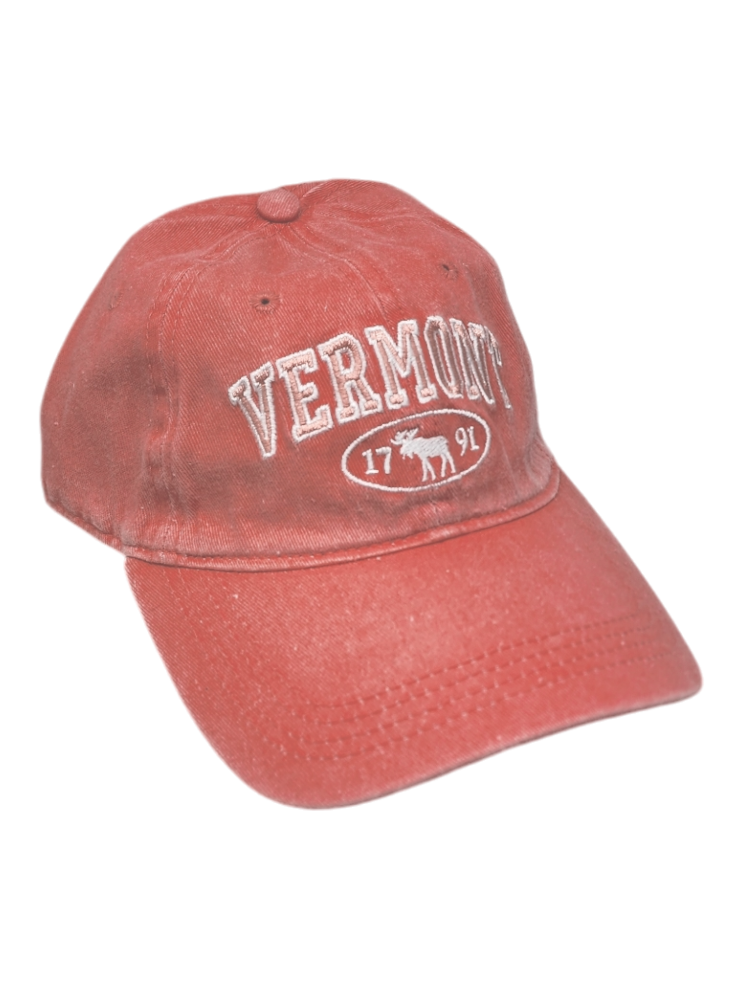 Dyed Cap Vermont 1791 Moose - Coral