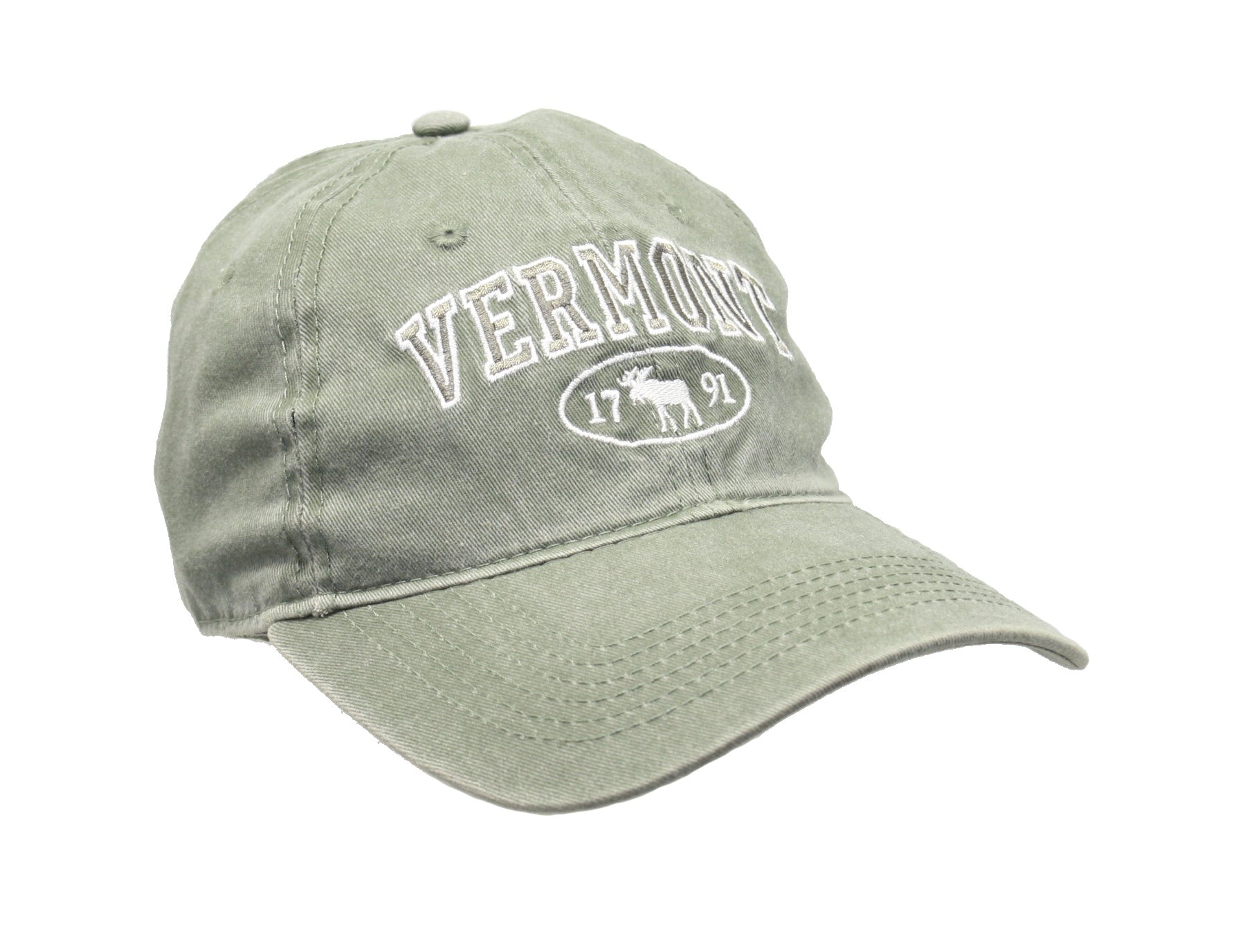 Dyed Cap Vermont 1791 Moose - Olive